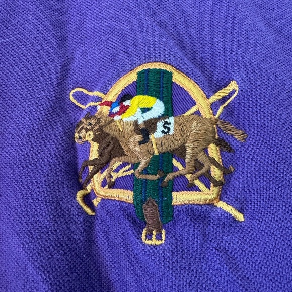 Ralph Lauren Purple Custom Fit Polo Cotton Short Sleeve Collar / Medium - Picture 3 of 13